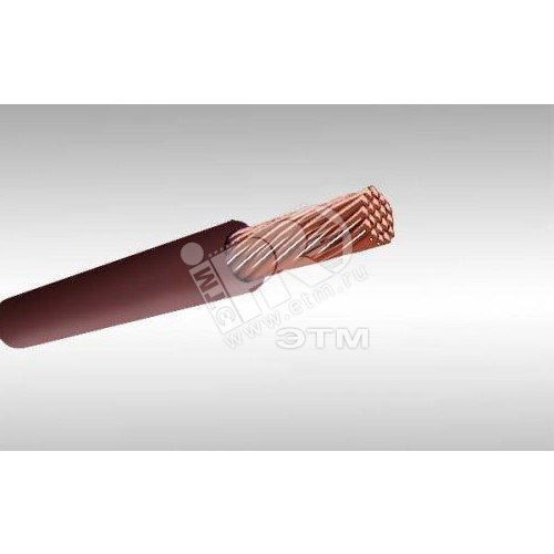 Провод силовой ПуГВ 1х2.5 коричневый многопроволочный  TRTS - превью 2