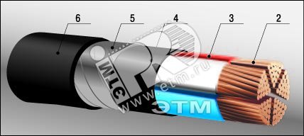 Кабель силовой ВБШвнг(А)-LS 5х95мс-1 ТРТС