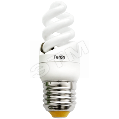 Лампа энергосберегающая КЛЛ 9/827 E27 D31х89 спираль ELT19 FERON