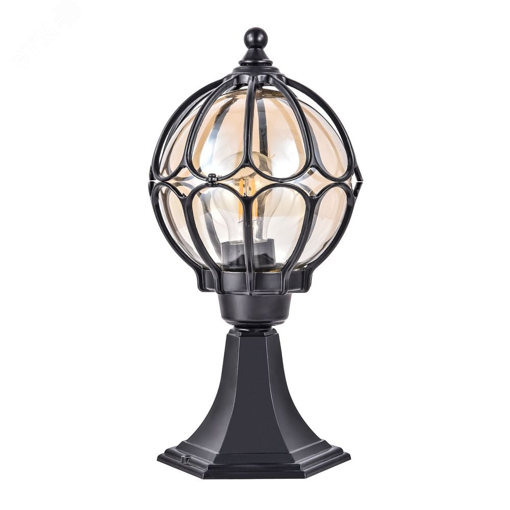 Изображение товара Садово-парковый светильник на постамент 60W E27 IP44 черный