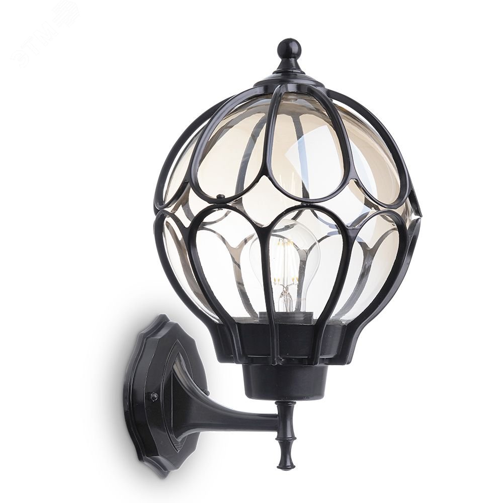 Изображение товара Садово-парковый светильник FERON серии Версаль 60W черный IP44 для улицы