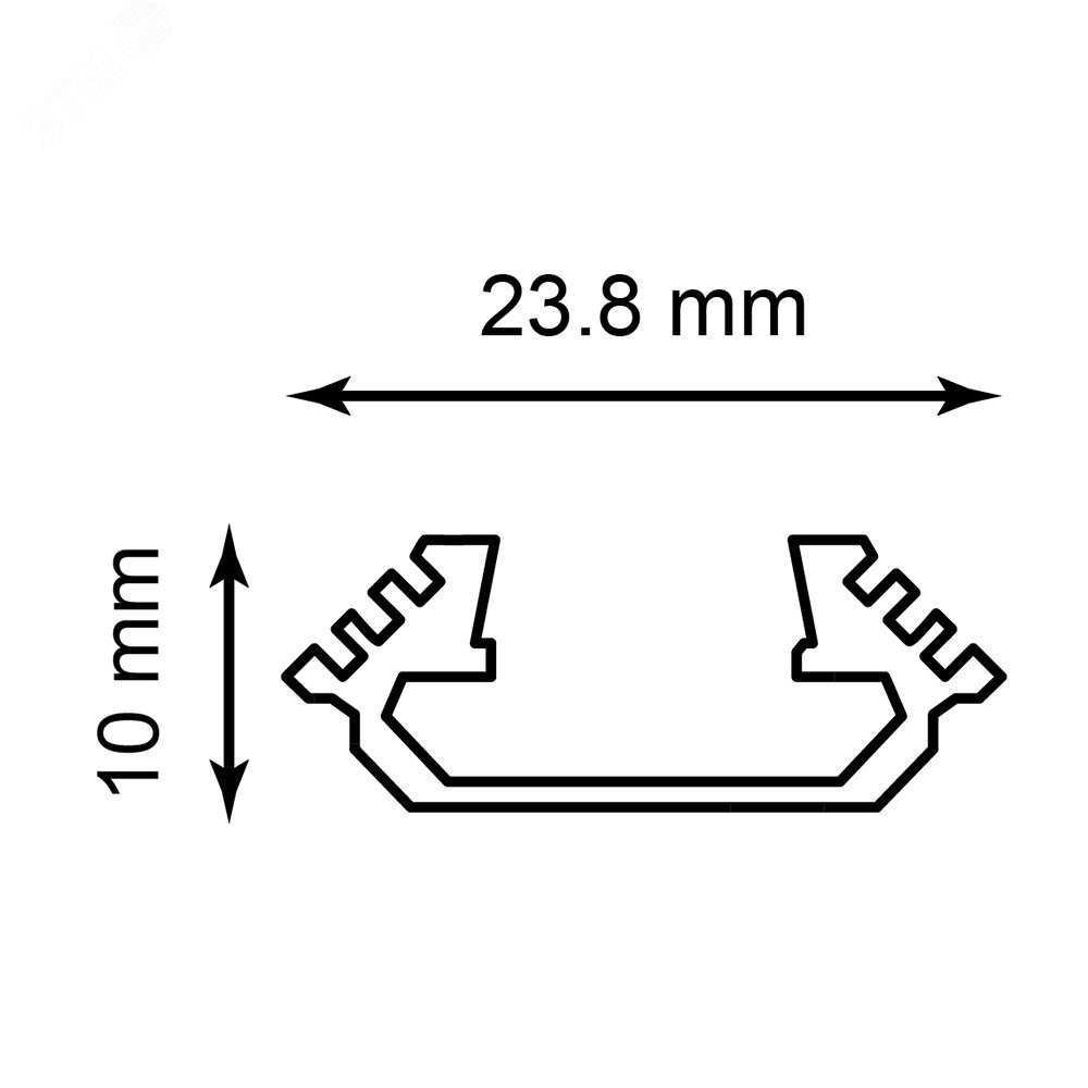 Профиль угловой алюминиевый 2м матовый экран 2 заглушки 4 крепежа для светодиодных лент CAB272 FERON - превью 2