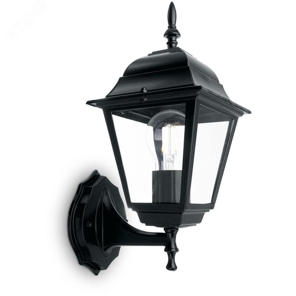 Изображение товара Уличный светильник Feron НБУ-60w вверх Е27 IP44 черный для сада и уличных пространств