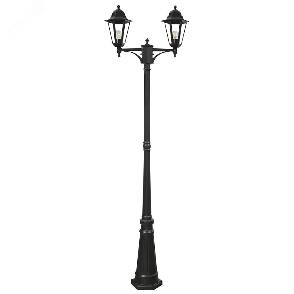 Изображение товара Уличный светильник НТУ-2х100w с IP44, металл, на поверхность, черный