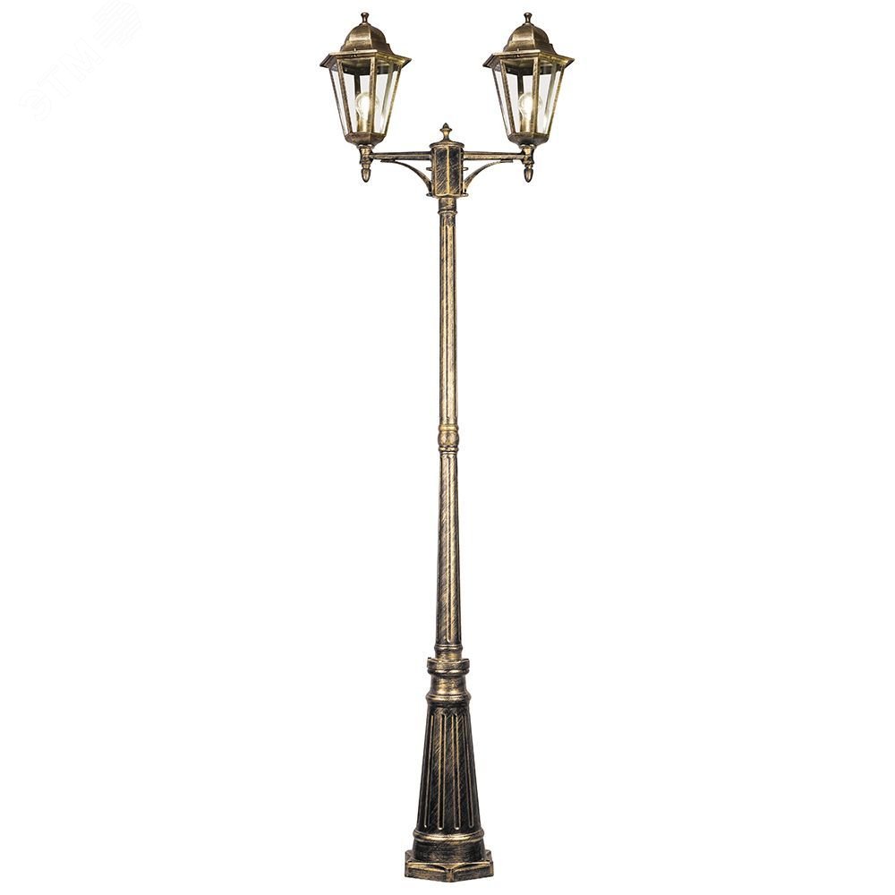 Изображение товара Светильник НТУ-2х100w столб-2,2м Е27, IP44, черное золото (шт)