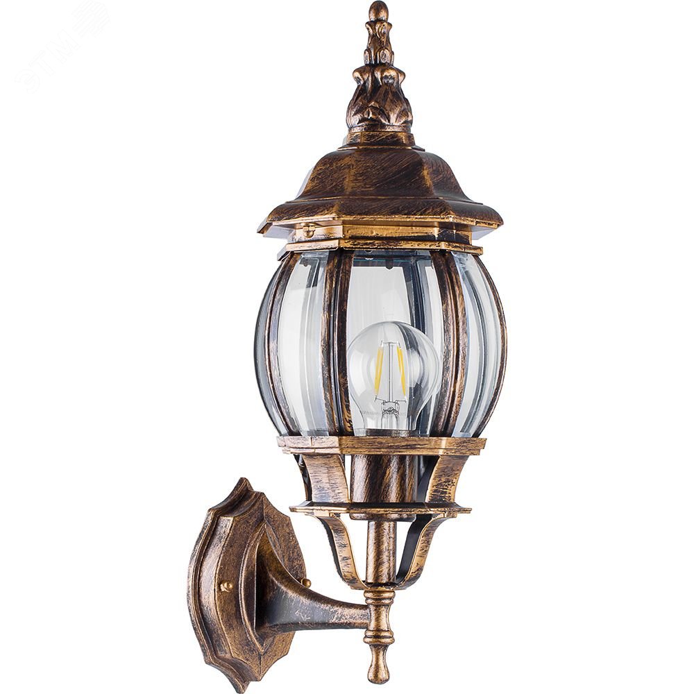 Изображение товара Уличный садово-парковый светильник 100W IP44 черный золото