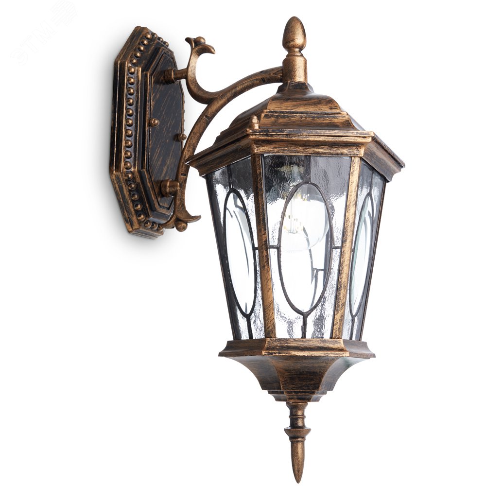 Изображение товара Светильник НБУ-60w вниз Е27 IP44 черное золото