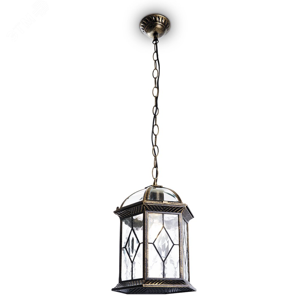 Изображение товара Садово-парковый светильник НСУ-60w цепь Е27 IP44 черное золото