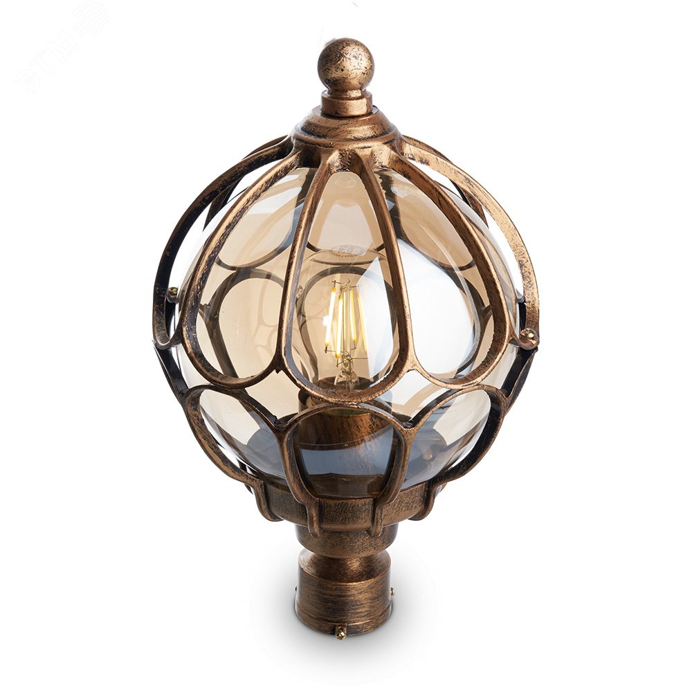 Изображение товара Садово-парковый светильник на трубу 60W IP44 E27 черное золото