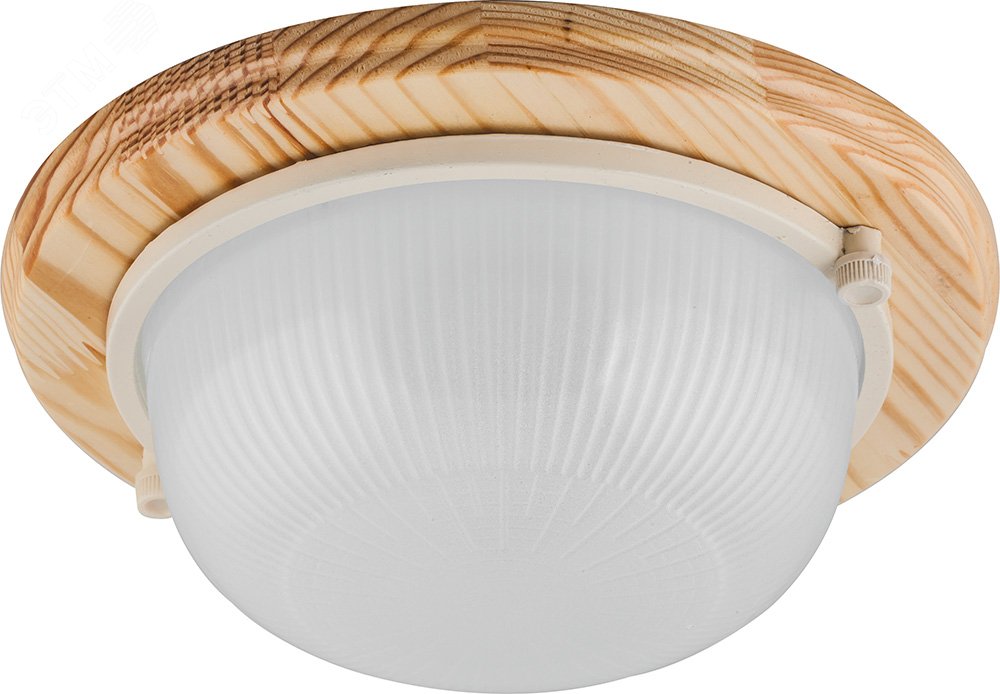 Изображение товара Светильник накладной IP54 Е27 дерево клен диаметр 220 мм