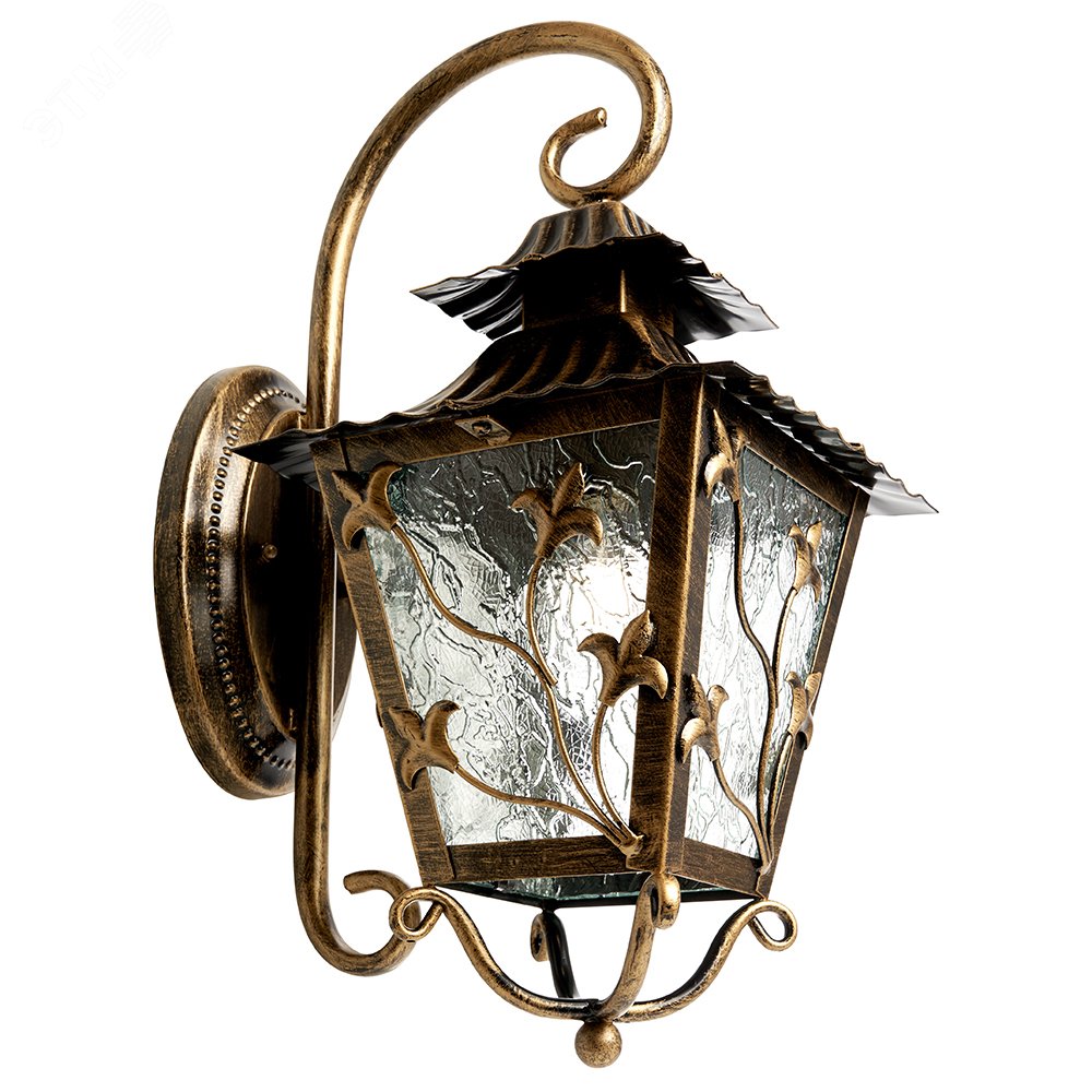 Изображение товара Уличный светильник Feron НБУ-60w вниз Е27 IP44 черное золото