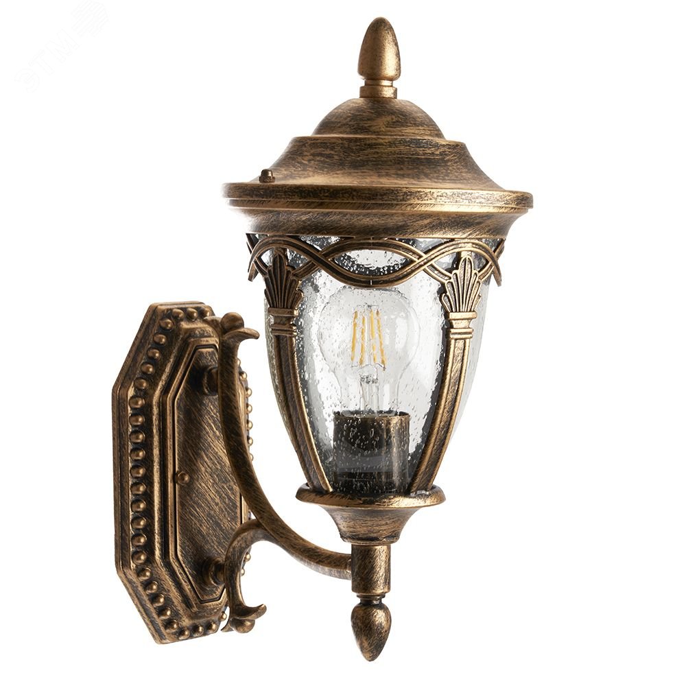 Изображение товара Светильник садово-парковый с эффектом капель дождя 60W IP44 Черное золото