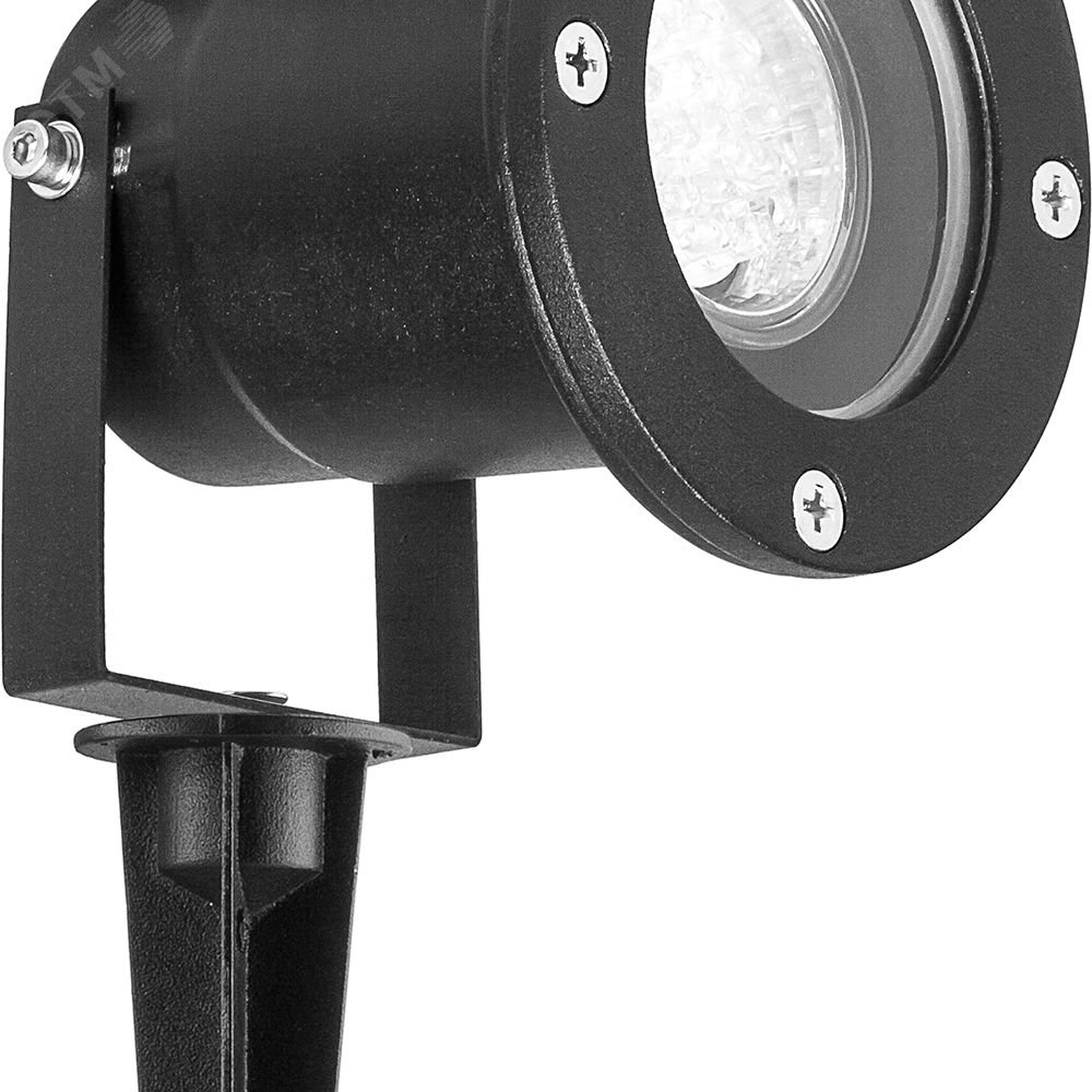 Светильник светодиодный тротуарный ДТУ-7w 4000К с лампой GU10 IP65 черный 3735 FERON - превью 2