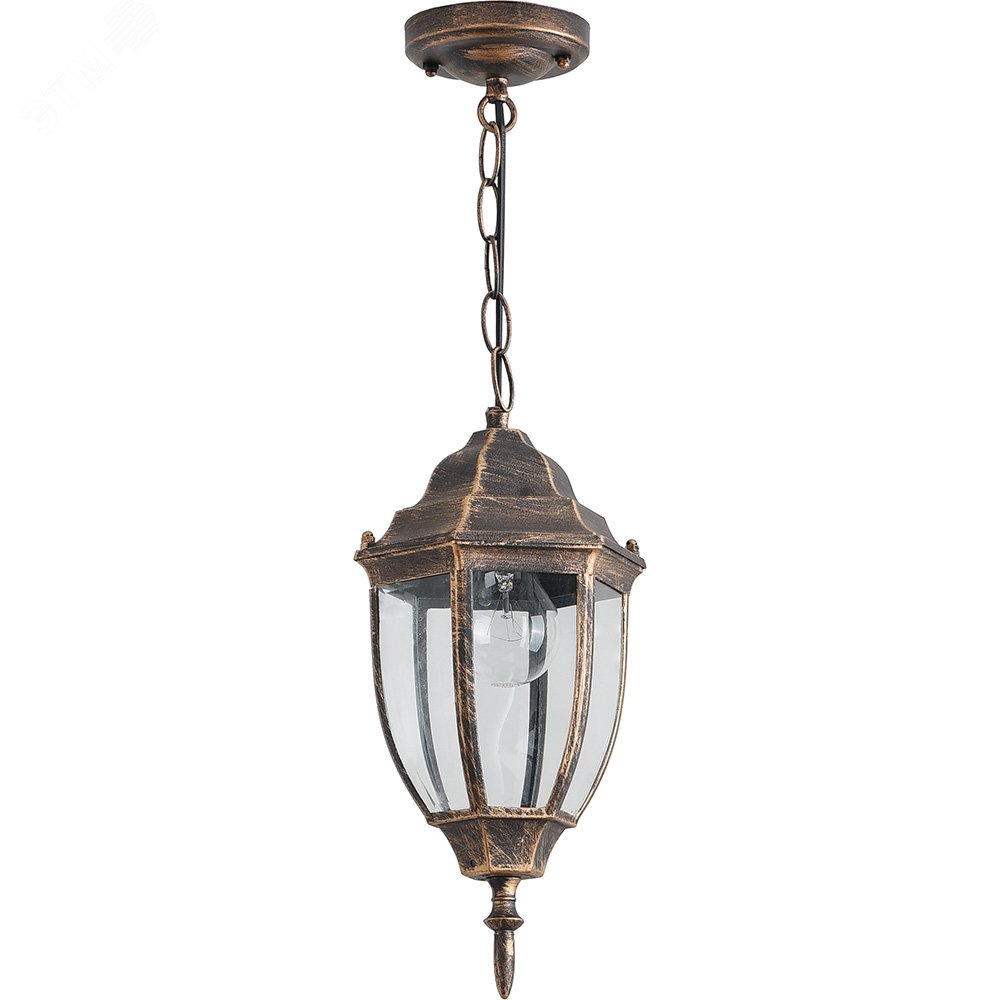 Изображение товара Садово-парковый светильник НСУ-60w цепь Е27 IP44 черное золото