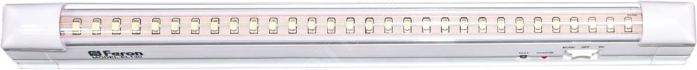Светильник аварийный светодиодный LEDх30 8ч постоянный IP20 EL130 AC/DC FERON - превью