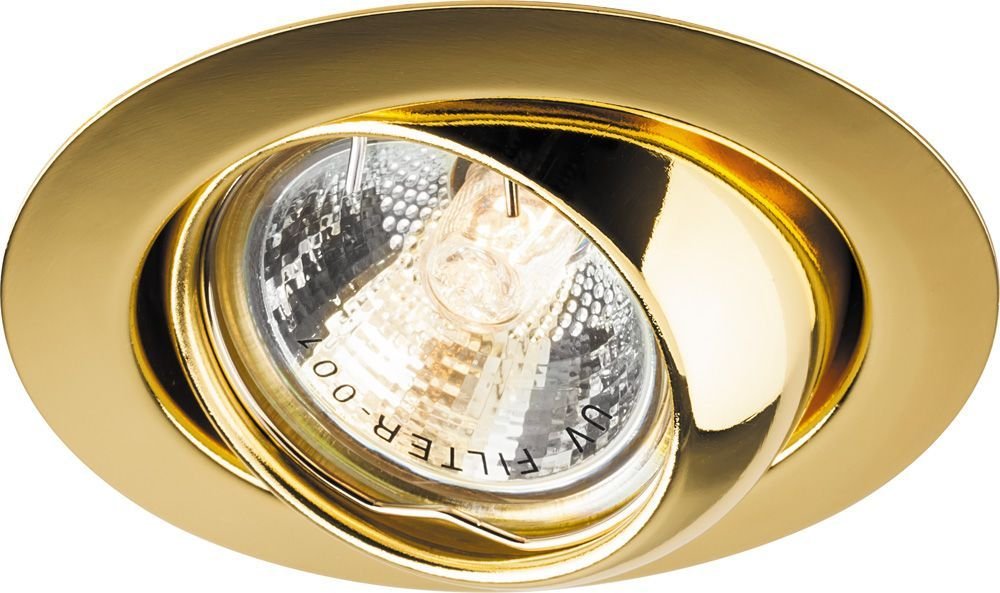 Светильник ИВО-50w 12в G5.3 поворотный золото DL12/DL3206 FERON - превью 2