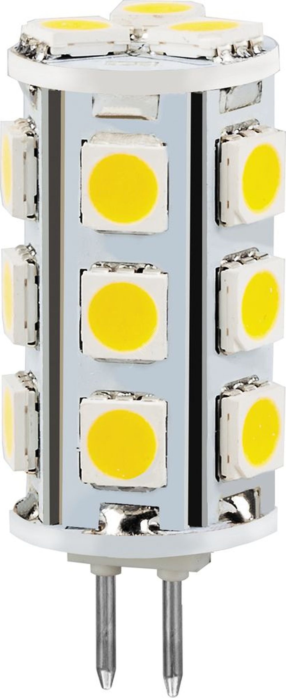 Лампа светодиодная LED 3вт 12в G4 теплый капсульная LB-403 18LED FERON - превью