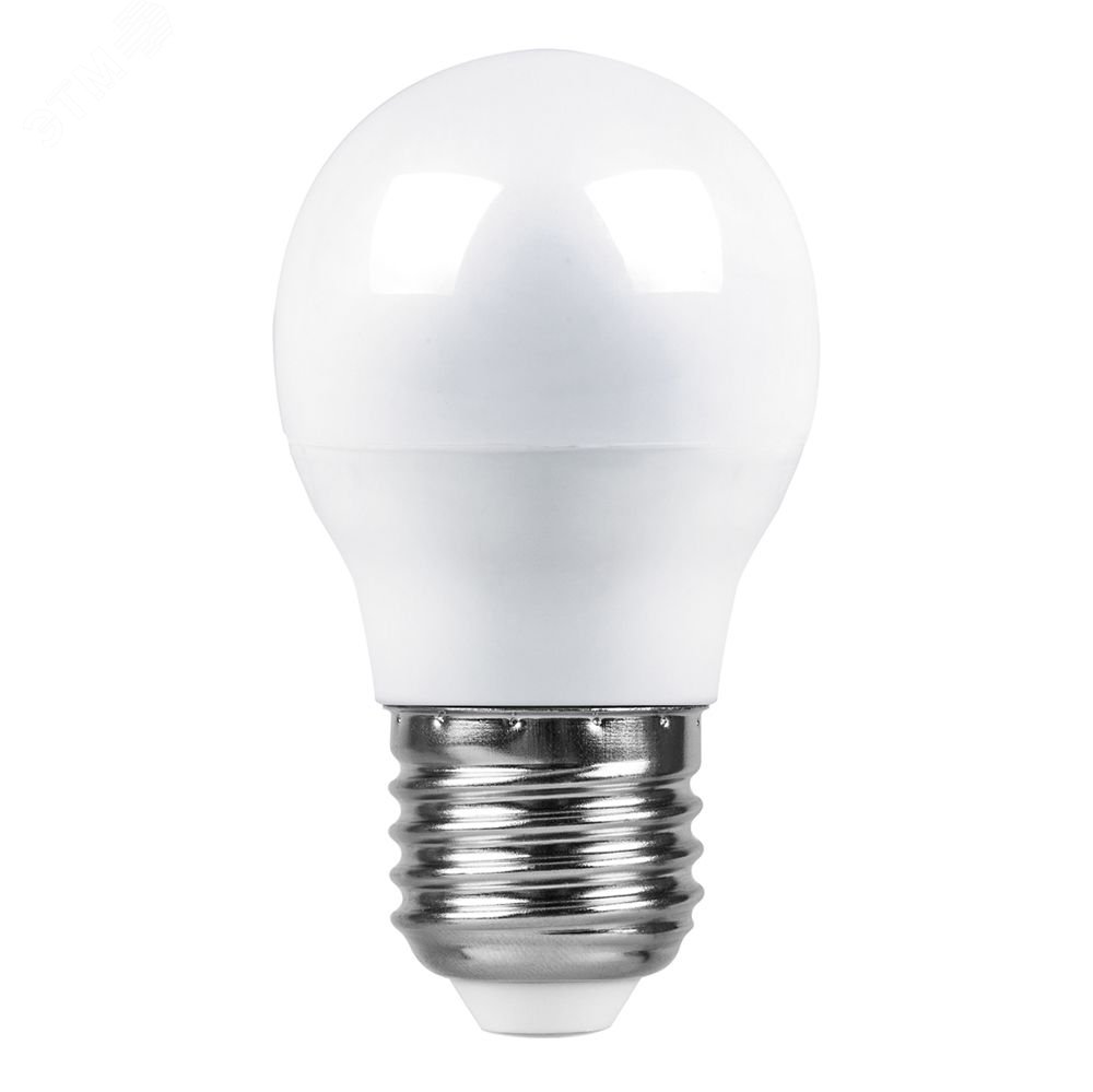 Лампа светодиодная LED 7вт Е27 теплый шар LB-95 FERON - превью 2