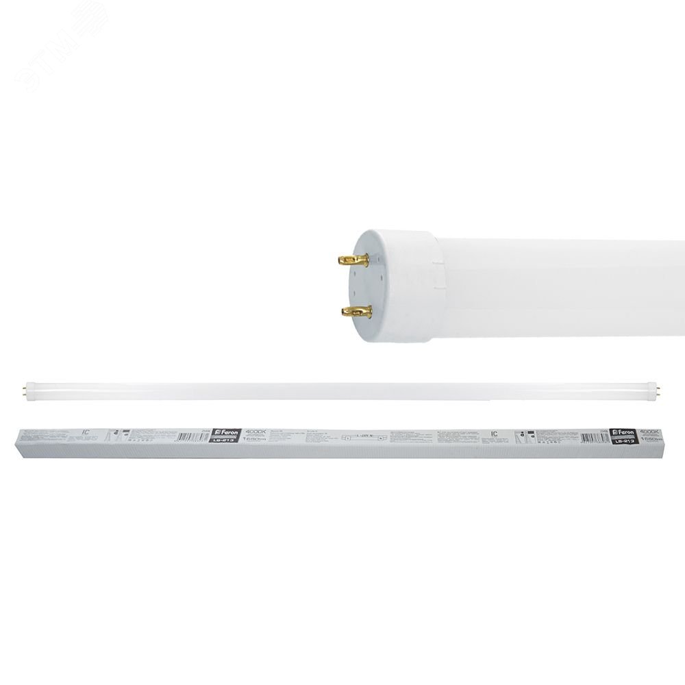 Лампа светодиодная LED 18вт G13 белый установка возможна после демонтажа ПРА LB-213 FERON - превью