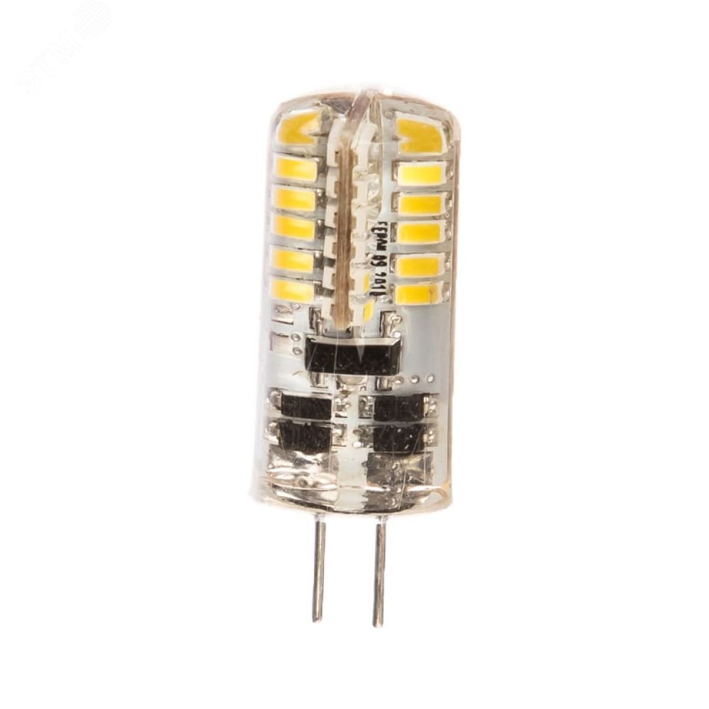 Лампа светодиодная LED 3вт 12в G4 теплый капсульная LB-422 48LED FERON - превью 2