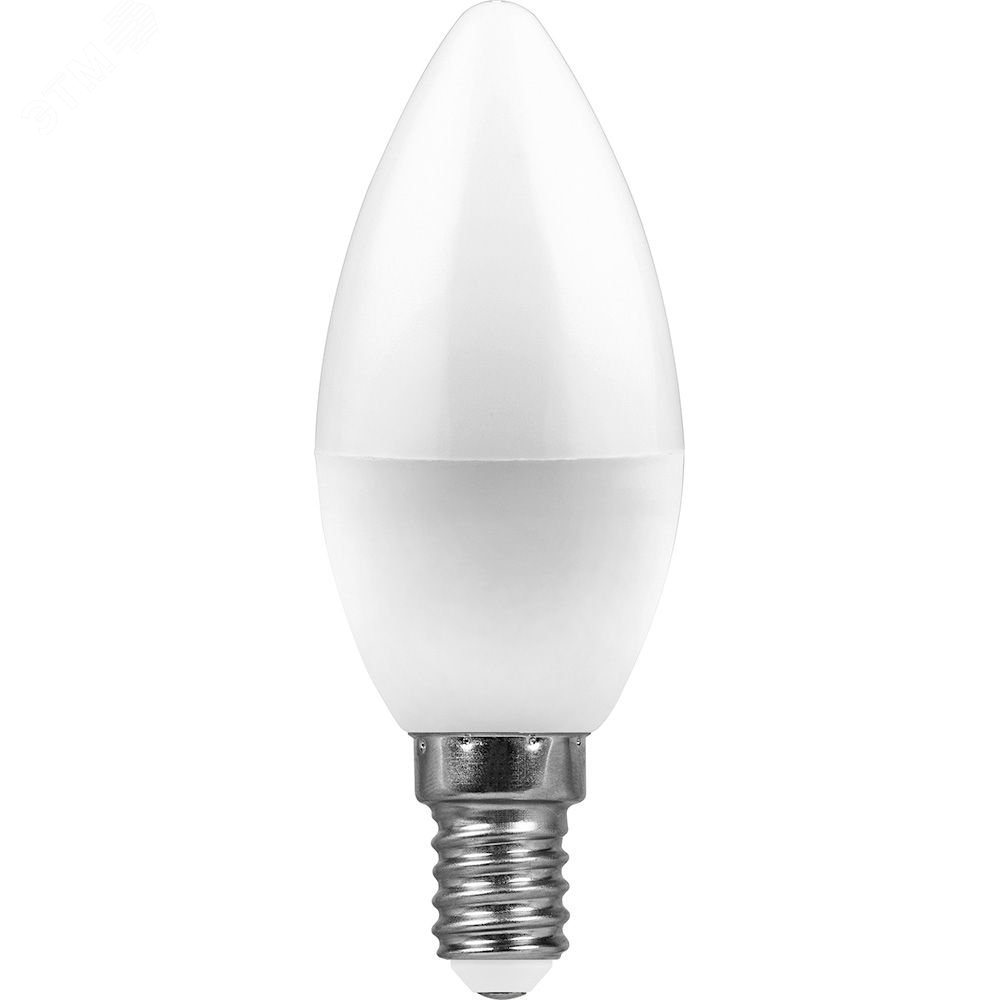 Лампа светодиодная LED 9вт Е14 белый матовая свеча LB-570 FERON - превью 2