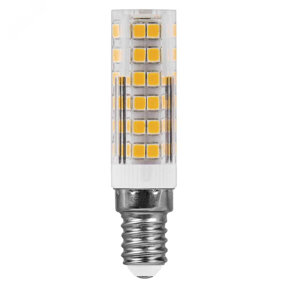 Лампа светодиодная LED 7вт Е14 теплый прозрачный цилиндр LB-433 FERON - превью 2