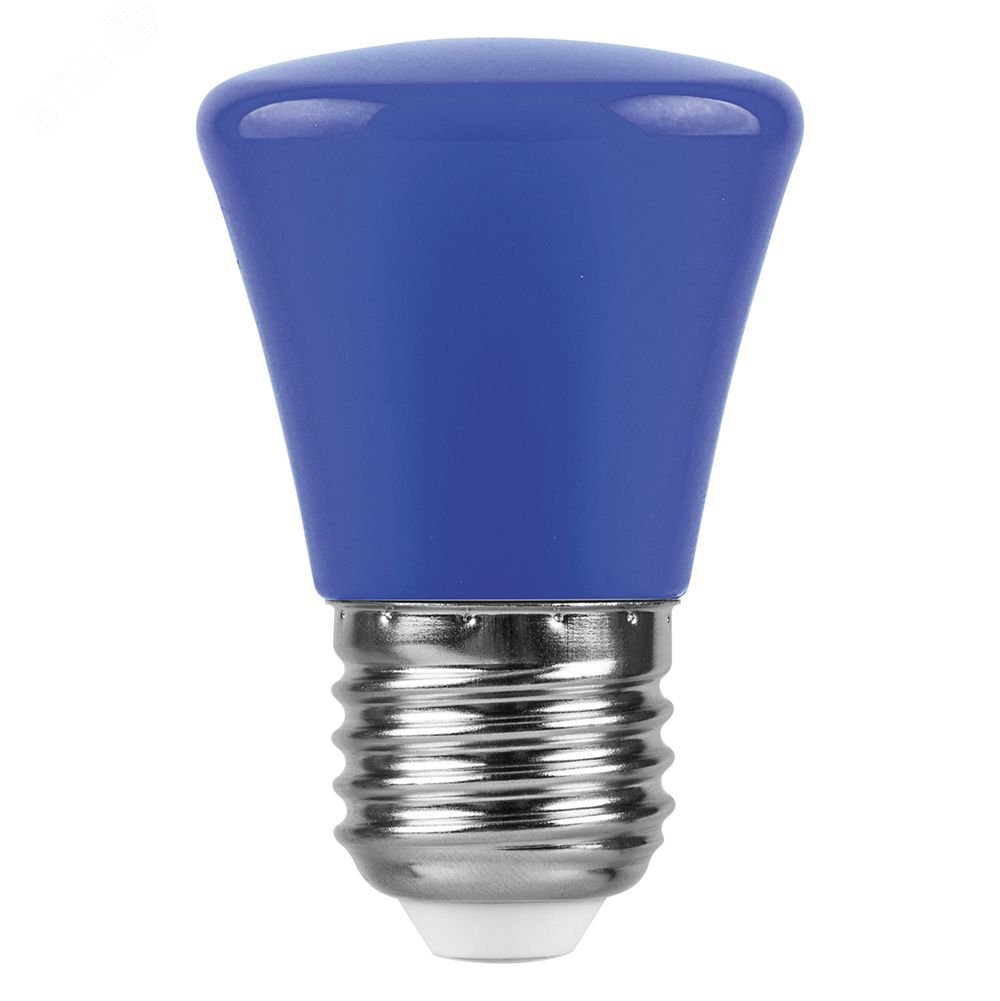 Лампа светодиодная LED 1вт Е27 синий колокольчик LB-372 FERON - превью 2