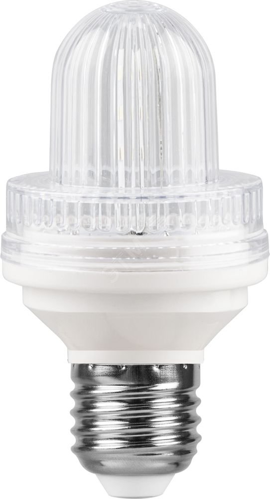 Лампа светодиодная LED 2вт Е27 строб прозрачный 6400К LB-377 FERON