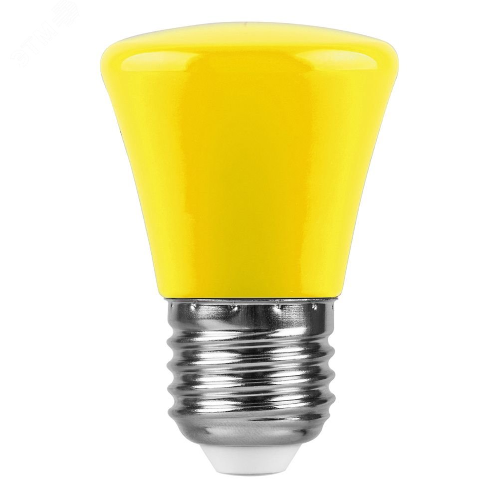 Лампа светодиодная LED 1вт Е27 желтый колокольчик LB-372 FERON - превью 2