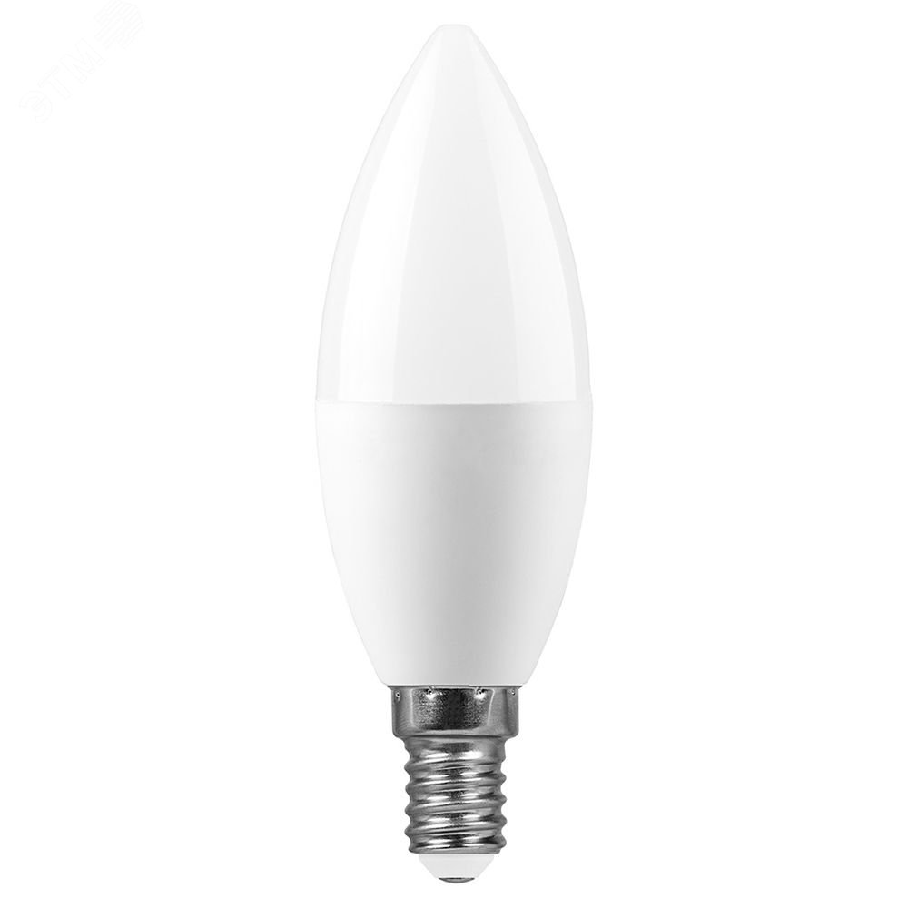 Лампа светодиодная LED 11вт Е14 теплый матовая свеча LB-770 FERON - превью 2