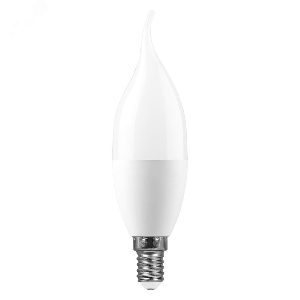 Лампа светодиодная LED 11вт Е14,дневной матовая свеча на ветру LB-770 FERON - превью 2