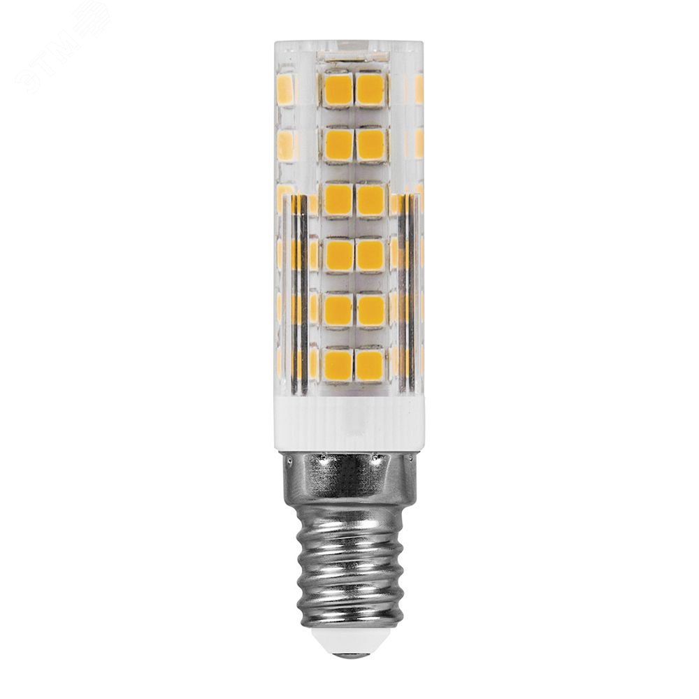 Лампа светодиодная LED 7вт Е14 дневной прозрачный цилиндр LB-433 FERON - превью 2