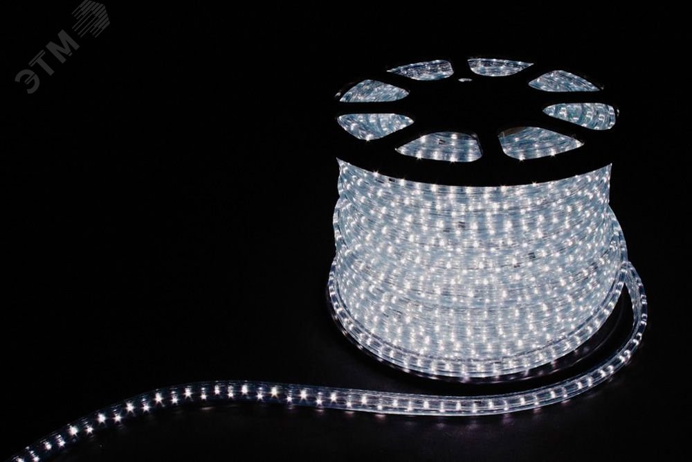 Дюралайт светодиодный LEDх36/м белый двухжильный кратно 2м бухта 100м LED-R FERON - превью