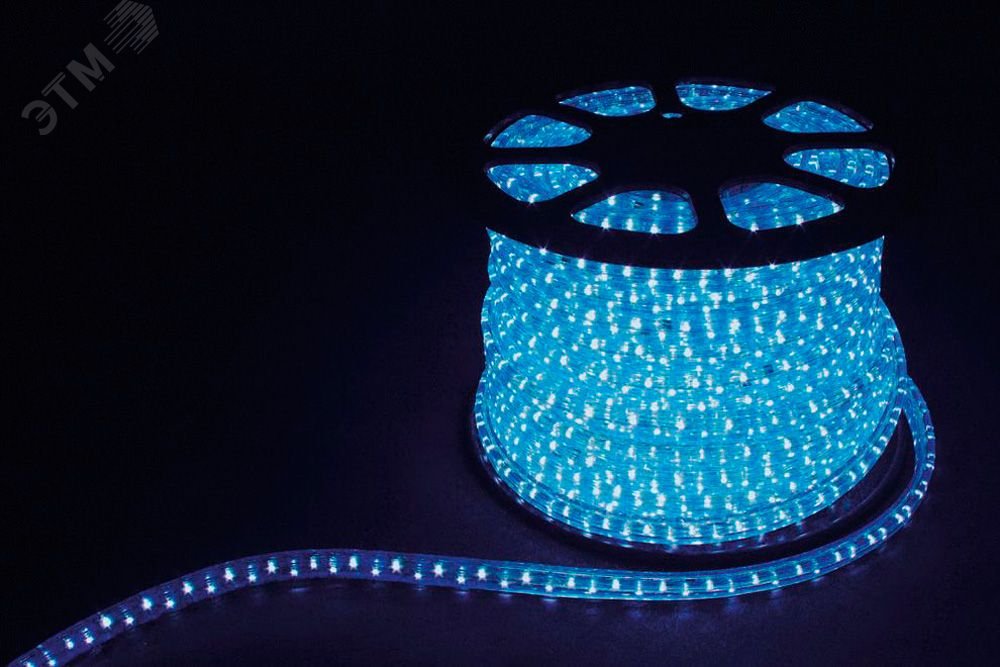 Дюралайт светодиодный LEDх36/м синий двухжильный кратно 2м бухта 100м LED-R FERON - превью