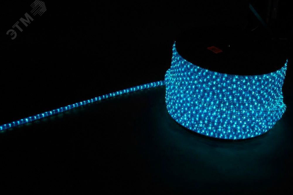 Дюралайт LEDх72/м синий/белый трехжильный кратно 2м бухта 50м LED-F FERON - превью