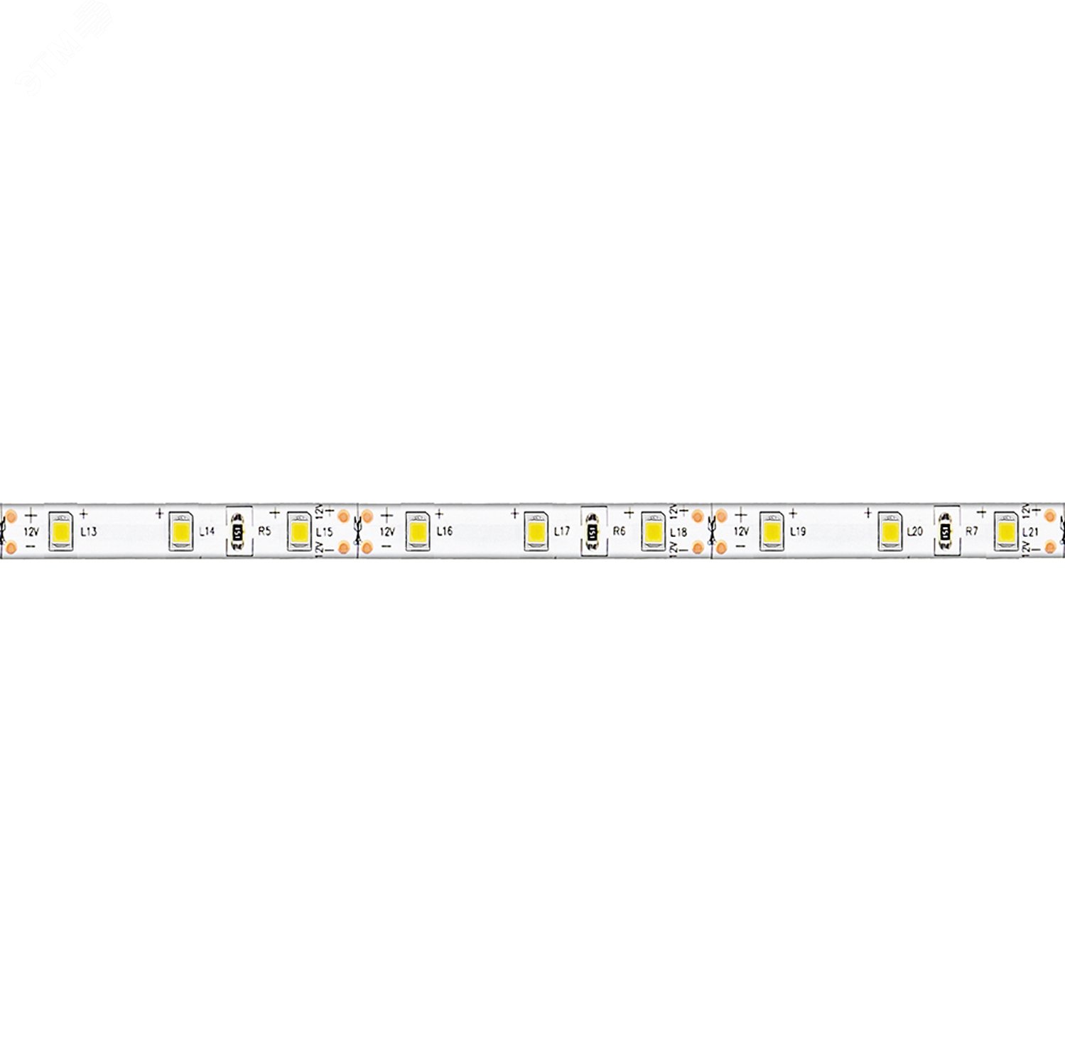 Лента светодиодная LEDх60/м 5м 4.8w/m 12в IP65 тепло-белый LS604 теп-бел. FERON - превью 4