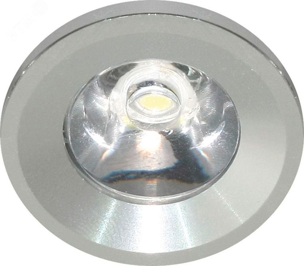 Светильник светодиодный ДВО-1w 6400K 43Лм серебро G770 FERON