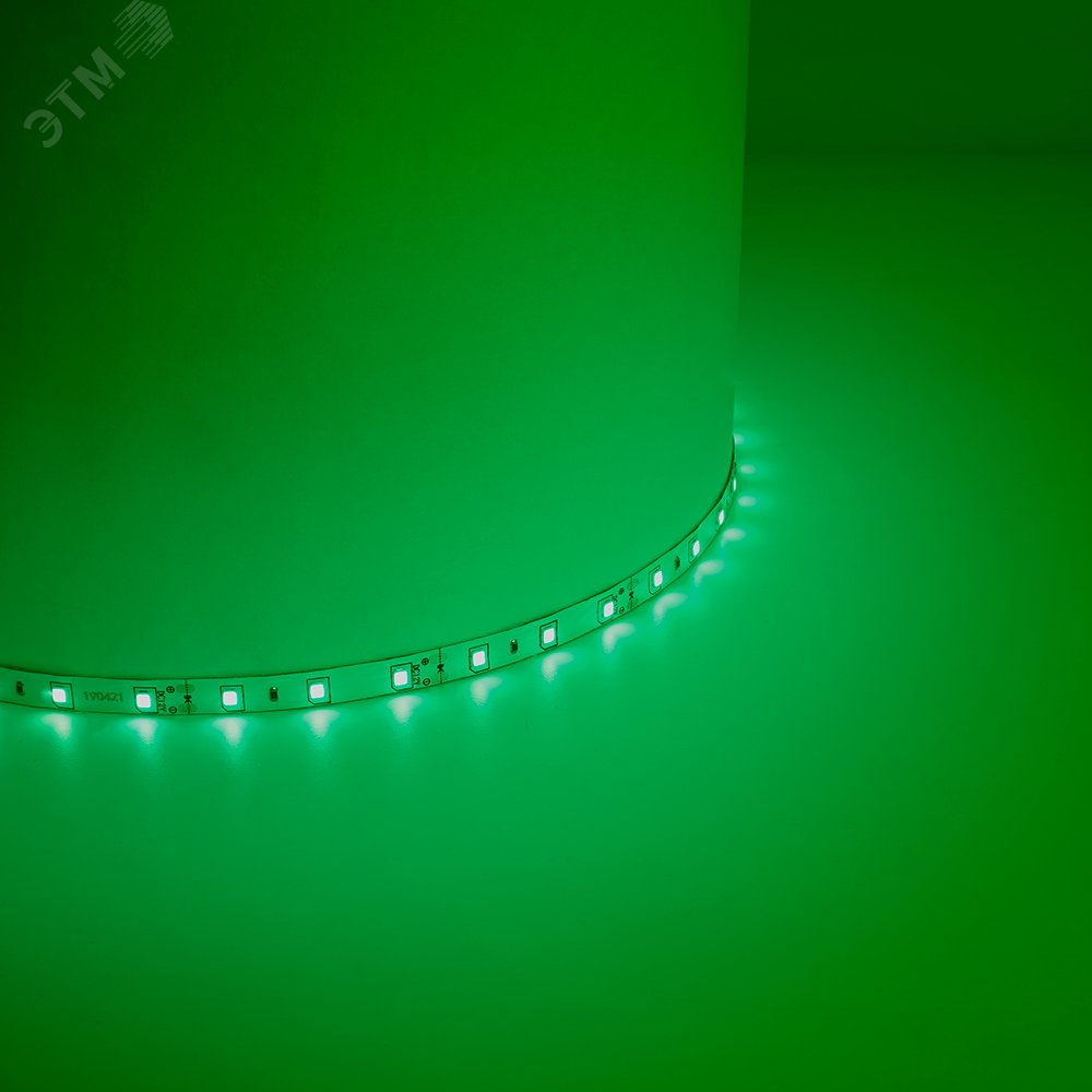 Лента светодиодная LEDх60/м 5м 4.8w/m 12в IP65 зеленый LS604 зеленый FERON - превью