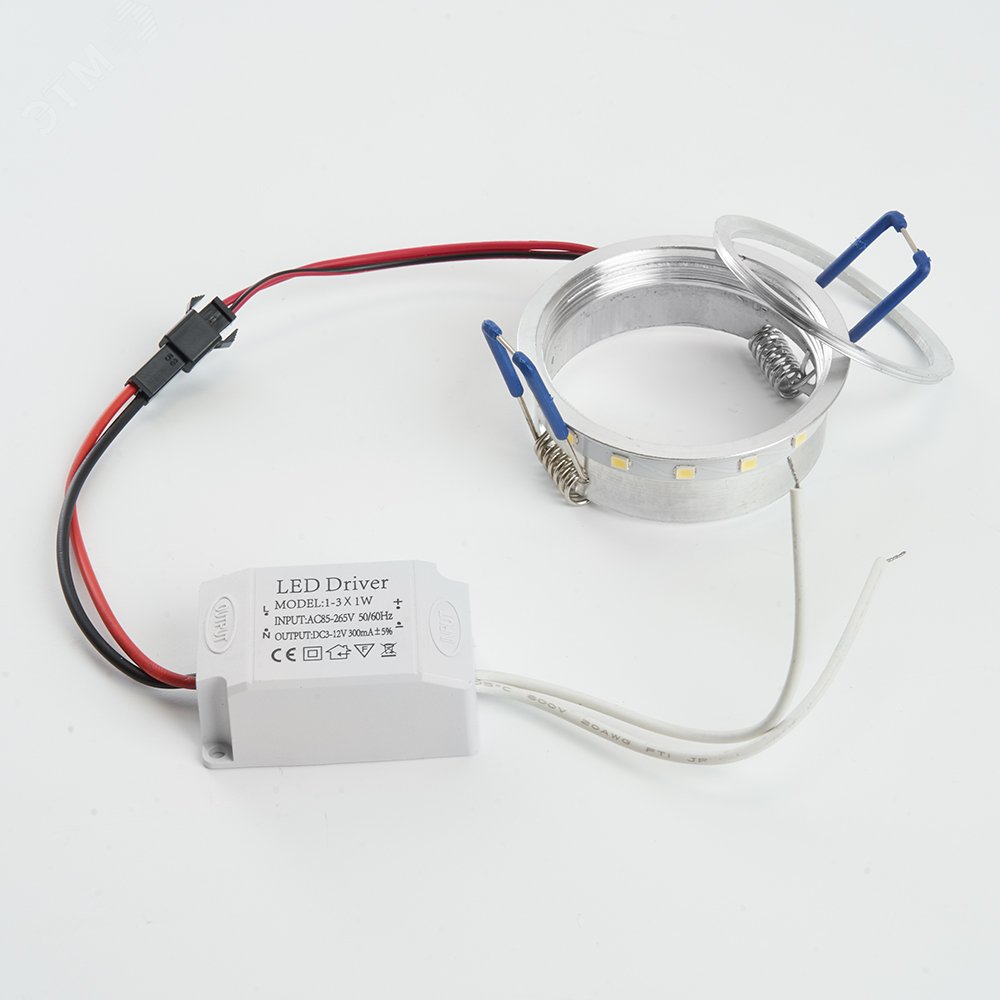 Кольцо с диодами 3w 4000К MR16 и драйвер для светильников с подсветкой LB-1226 28890 FERON - превью 2