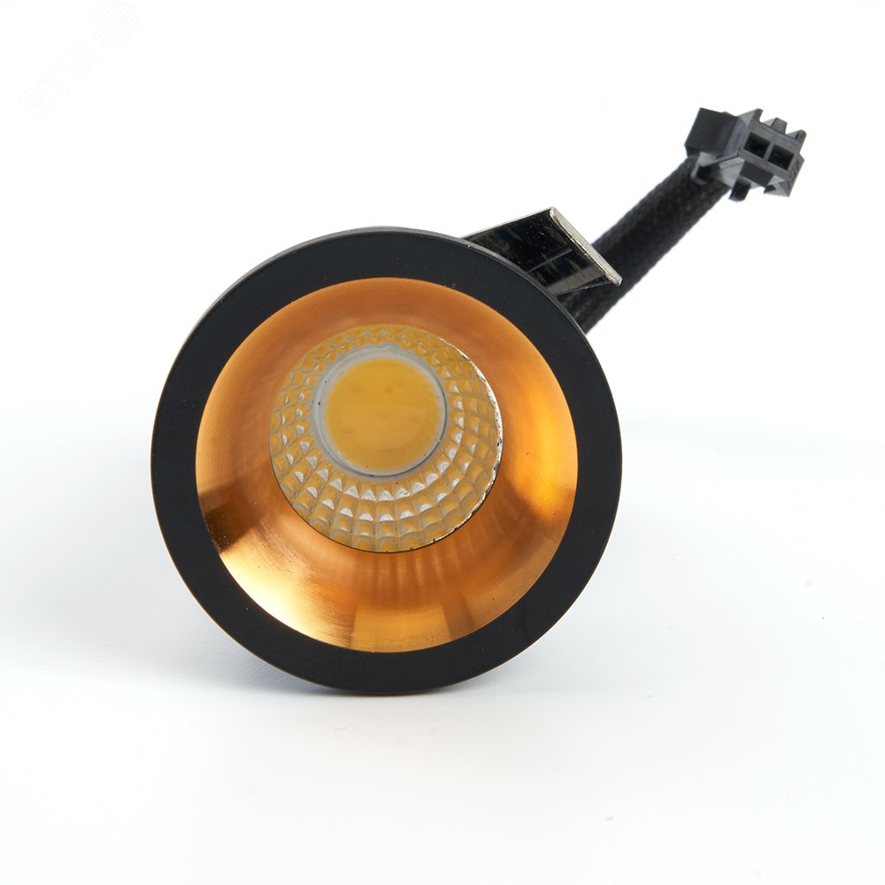 Светильник светодиодный ДВО-3w 4000K 210Лм черный золото LN003 FERON - превью 2