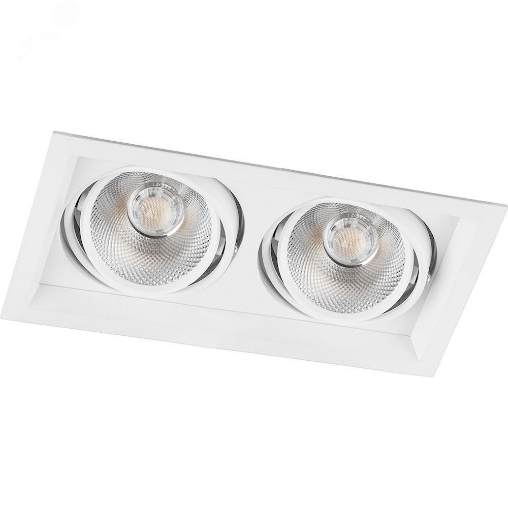 Изображение товара Светодиодный встраиваемый светильник AL202 2x12W 4000K 2160Лм белый