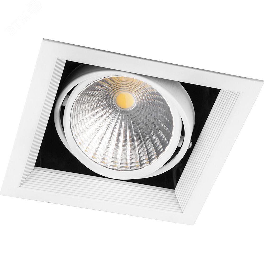 Изображение товара Светильник светодиодный ДВО-30w 4000К 2700Лм белый квадратный