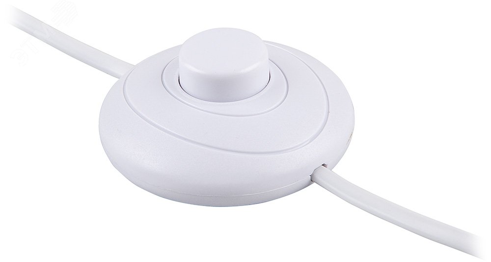 Изображение товара Шнур сетевой с ножным выключателем, пластик, белый (шт)