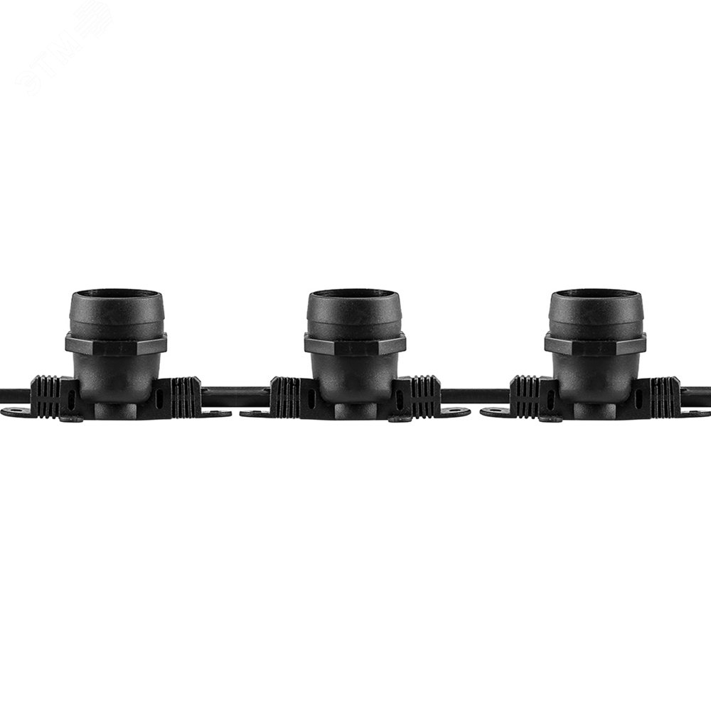 Изображение товара Гирлянда Белт-Лайт 25 м 100 патронов Е27 IP65 уличная черный