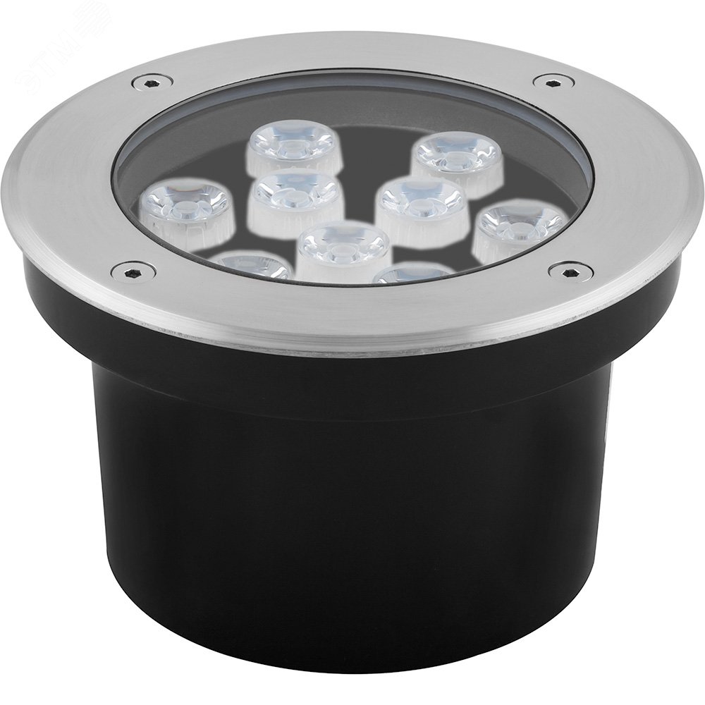 Изображение товара Светильник светодиодный тротуарный ДВУ-9w RGB IP67 круг