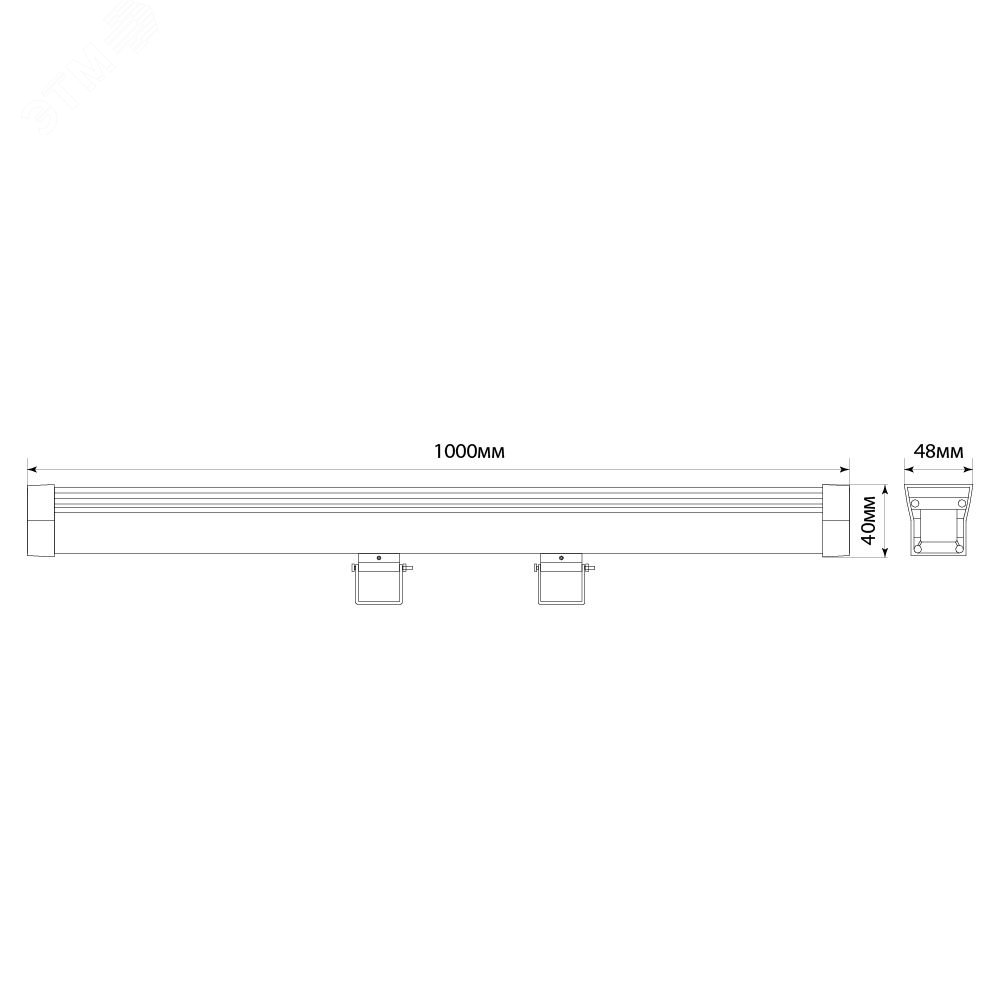 Светильник светодиодный ДБУ-18w 24в RGB IP65 с DMX линейный LL-892 FERON - превью 5