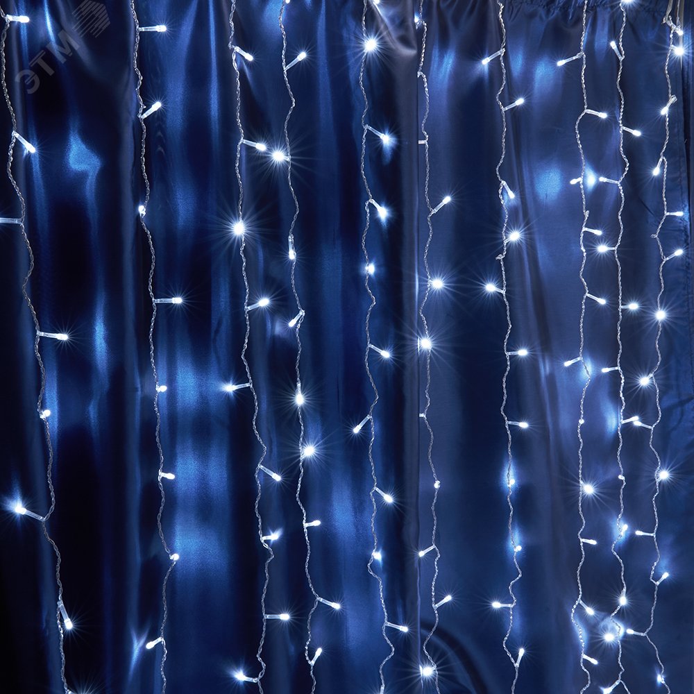 Изображение товара Гирлянда Занавес LED 5000К эффект стробов 3х2 м IP44 (шт)