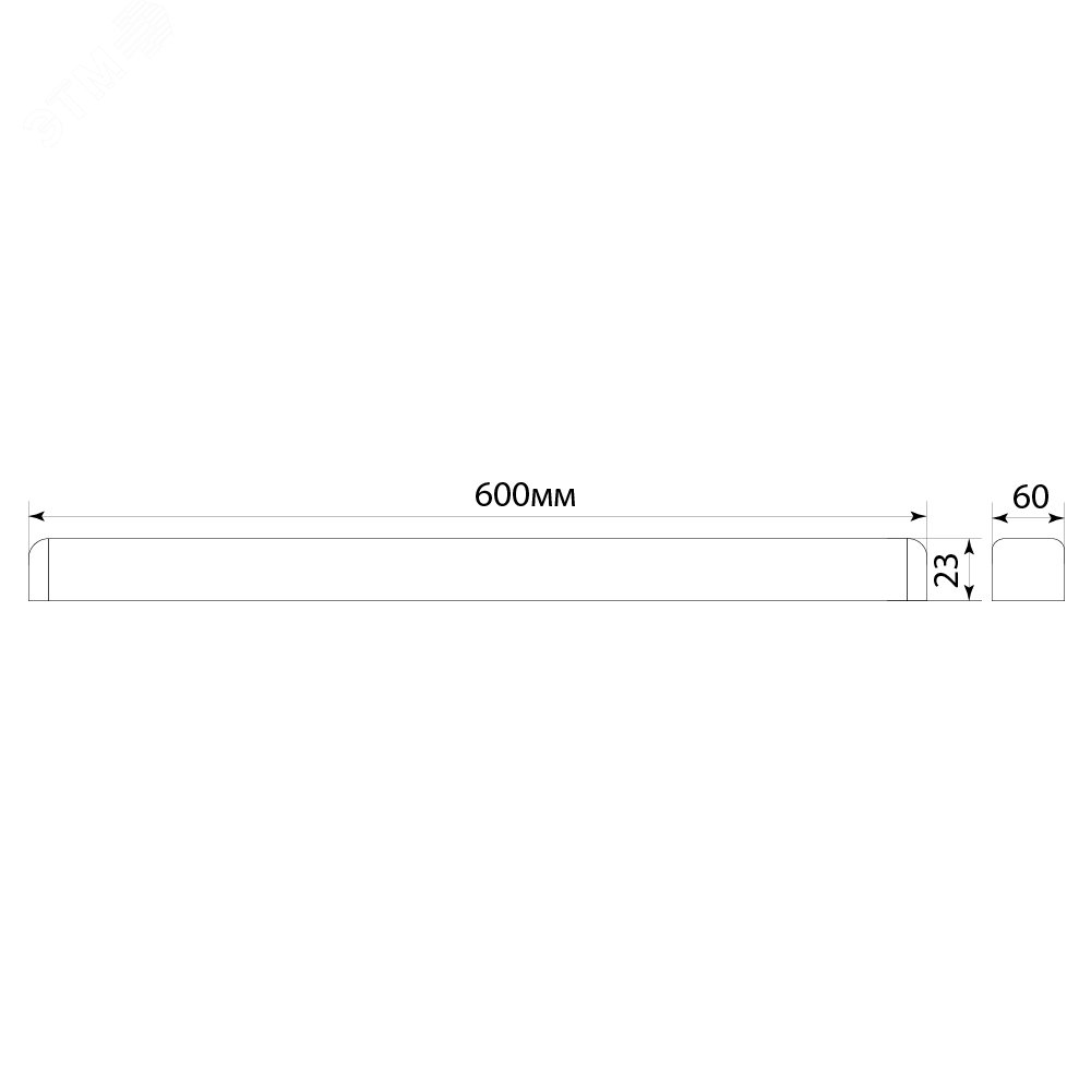 Светильник светодиодный ДПО-18вт 4000К призма металл (аналог ЛПО-2х18) AL5020 FERON - превью 7