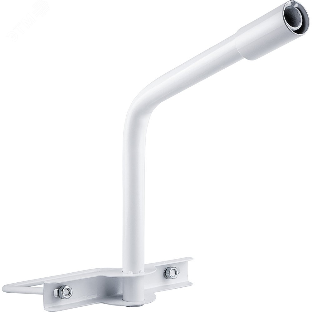 Изображение товара Кронштейн на опору с 1 хомутом диаметр 58 мм белый ТМ Feron