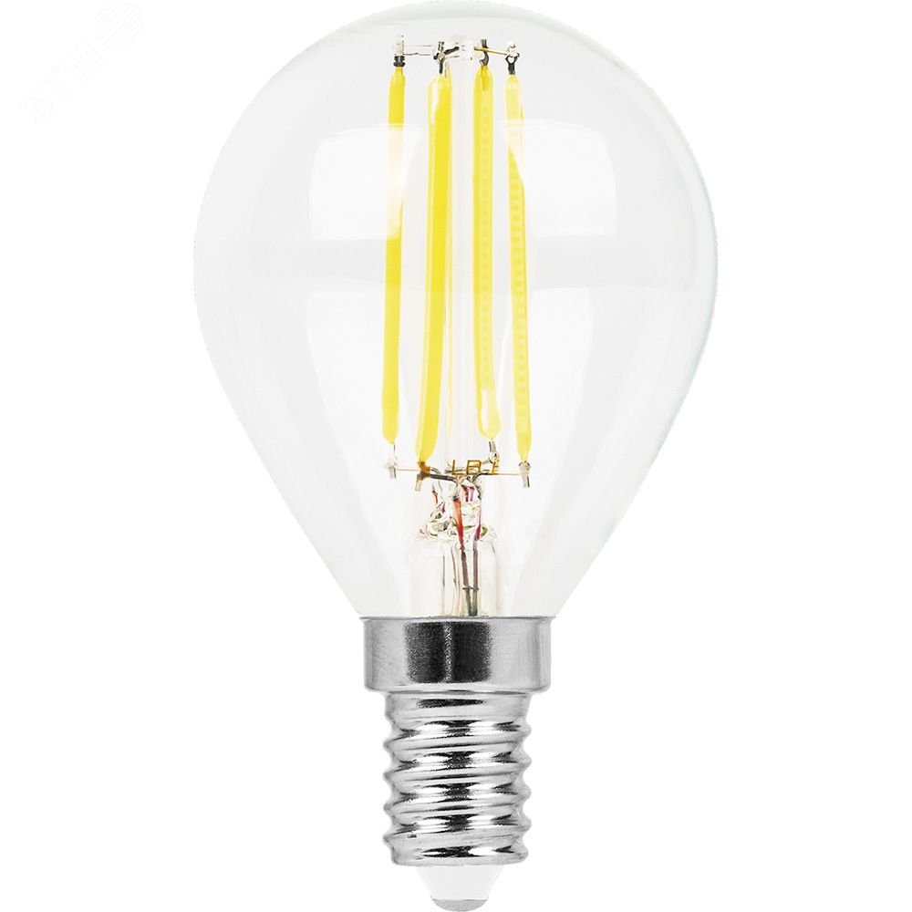 Лампа светодиодная LED 9вт Е14 белый шар FILAMENT LB-509 FERON - превью 2